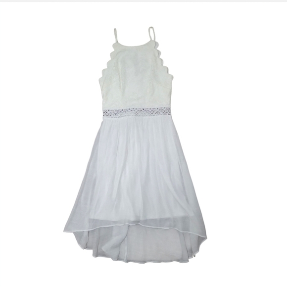 BCX Juniors Lace Hi-Low Fit & Flare Dress Size 3 - Picture 3 of 13